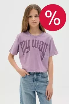 Футболка хлопковая укороченного кроя OVS