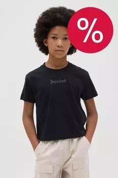 Футболка хлопковая укороченного кроя OVS