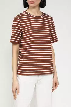 Футболка хлопковая в полоску Auranna