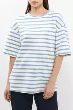 Футболка хлопковая в полоску Auranna