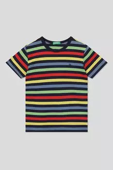 Футболка хлопковая в полоску Benetton
