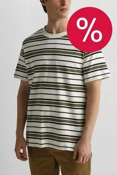 Футболка хлопковая в полоску Casual Friday