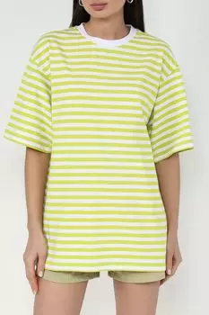 Футболка хлопковая в полоску COLORPLAY