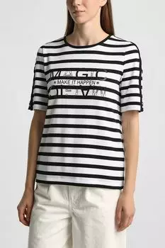 Футболка хлопковая в полоску Gerry Weber