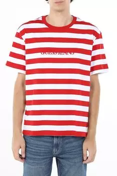 Футболка хлопковая в полоску Guess Jeans