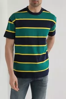 Футболка хлопковая в полоску Piombo