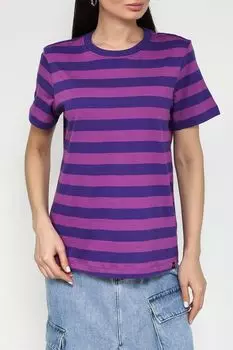 Футболка хлопковая в полоску Piombo