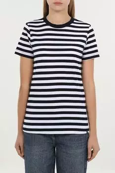 Футболка хлопковая в полоску Piombo