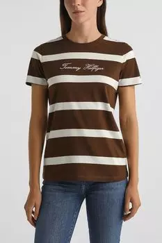 Футболка хлопковая в полоску Tommy Hilfiger