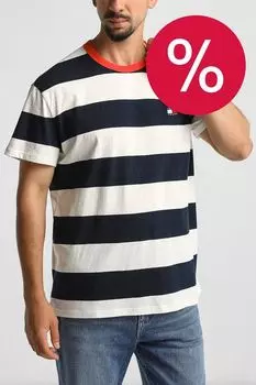 Футболка хлопковая в полоску Tommy Jeans