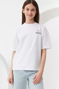 Футболка хлопковое с принтом Smena