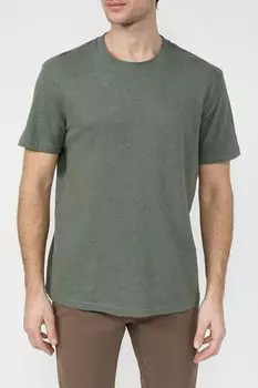 Футболка из хлопка и льна Strellson