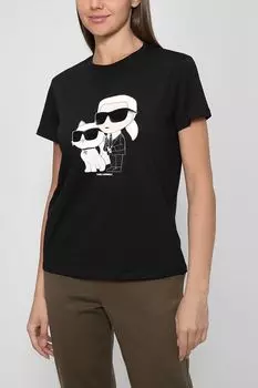 Футболка из хлопка Ikonik Karl Lagerfeld