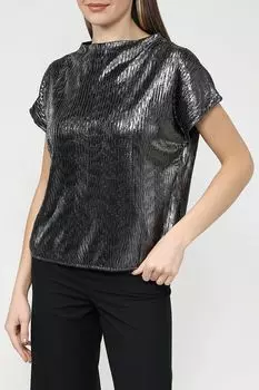 Футболка из серебристой ткани Taifun