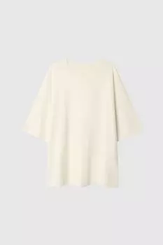 Футболка из шелка и хлопка MANKOVA