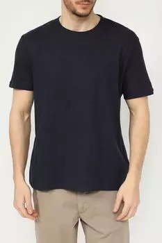 Футболка из смеси хлопка и льна Strellson