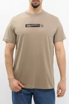 Футболка из смесового хлопка Karl Lagerfeld Jeans