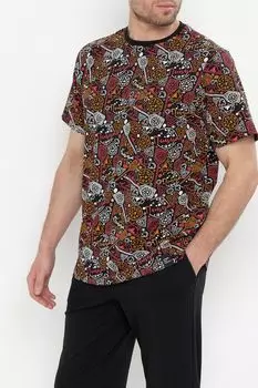 Футболка из смесового хлопка с принтом Almando Melado