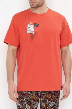 Футболка из смесового хлопка с принтом Almando Melado