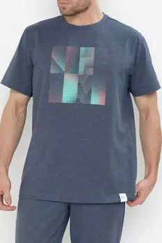 Футболка из смесового хлопка с принтом Almando Melado