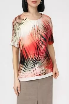 Футболка из смесового хлопка с принтом Gerry Weber