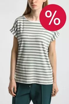 Футболка из смесового хлопка в полоску s.Oliver