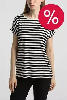 Футболка из смесового хлопка в полоску s.Oliver