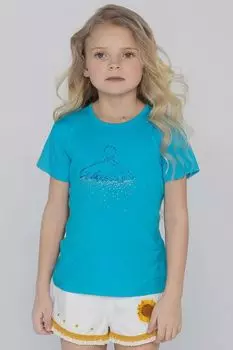 Футболка из вискозы с аппликацией EVIKA KIDS