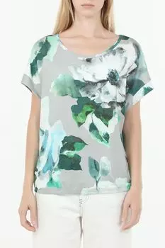 Футболка из вискозы с цветочным принтом Monari
