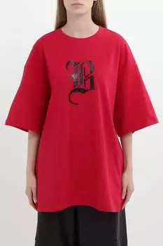 Футболка оверсайз хлопковая с принтом BELUCCI