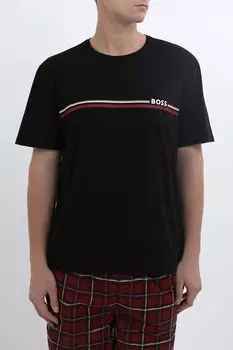 Футболка пижамная из хлопка с логотипом BOSS