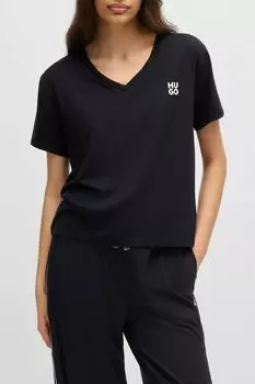 Футболка пижамная из смесового хлопка HUGO