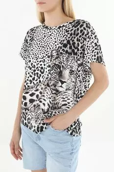 Футболка с анималистичным принтом Monari