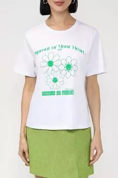 Футболка с цветочным принтом Loft