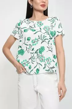 Футболка с цветочным принтом Rinascimento