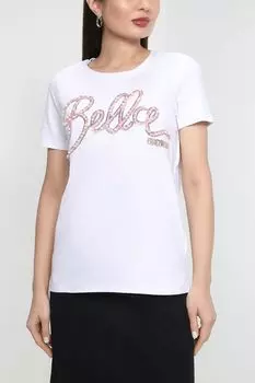 Футболка с декором из пайеток и бусин FRACOMINA