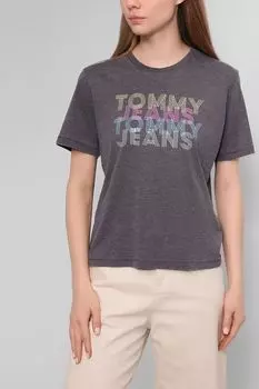 Футболка с фирменным принтом Tommy Jeans