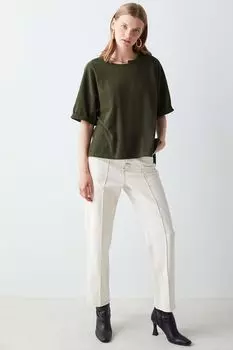 Футболка с металлической фурнитурой Ipekyol