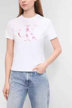 Футболка с монограммой бренда Calvin Klein Jeans