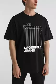 Футболка с принтом Karl Lagerfeld Jeans