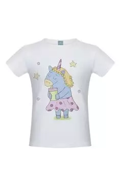 Футболка с принтом Коктейль для Единорожки LISA&LEO