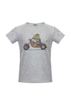 Футболка с принтом Лео на мотоцикле LISA&LEO