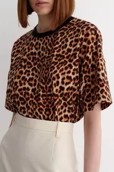 Футболка с принтом Леопард LAROOM