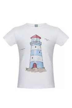 Футболка с принтом Синий маяк LISA&LEO