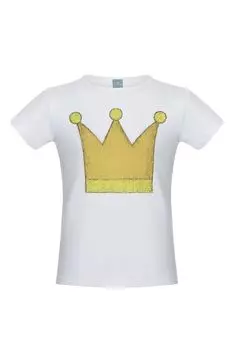 Футболка с принтом Желтая корона LISA&LEO