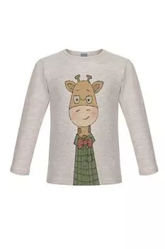 Футболка с принтом Жираф в очках LISA&LEO