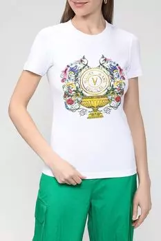 Футболка с ярким принтом VERSACE JEANS COUTURE
