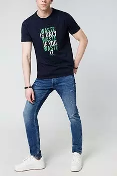 Футболка с текстовым принтом Loft