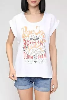 Футболка с текстовым принтом PEPE JEANS