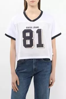 Футболка с v-вырезом Guess Jeans